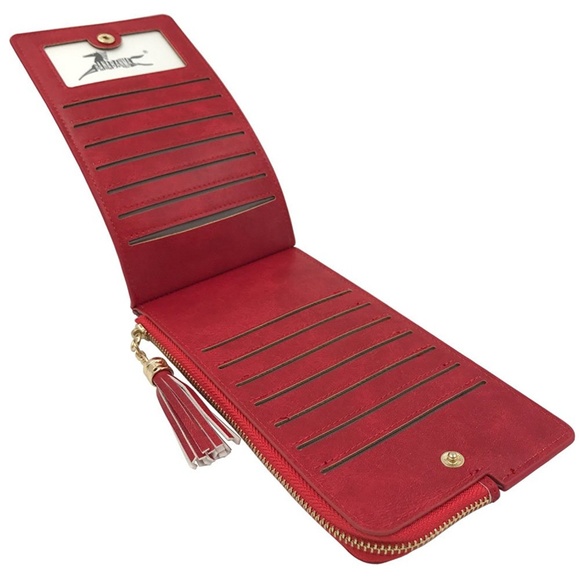 Womens RFID Bifold Phone Wallet Cards Organizer - Picture 3 of 5